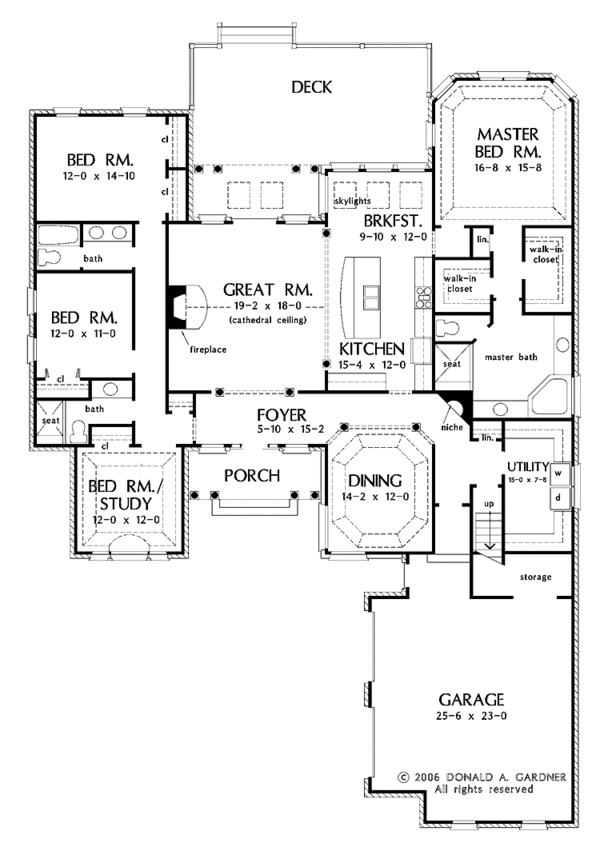 Architectural House Design - Traditional Floor Plan - Main Floor Plan #929-819