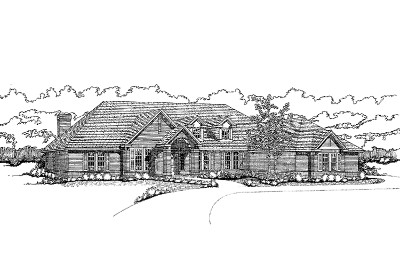 Architectural House Design - Ranch Exterior - Front Elevation Plan #472-194