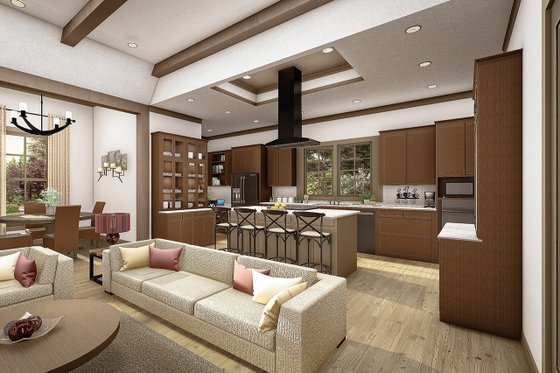 Interior - Kitchen for Cottage House Plan #406-9654 - 4 bed, 2.5 bath