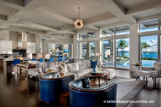 Interior - Family Room for Contemporary House Plan #930-513 - 5 bed, 5.5 bath