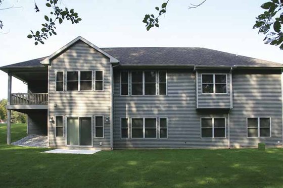 Exterior - Rear Elevation for Craftsman House Plan #928-135 - 2 bed, 2.5 bath
