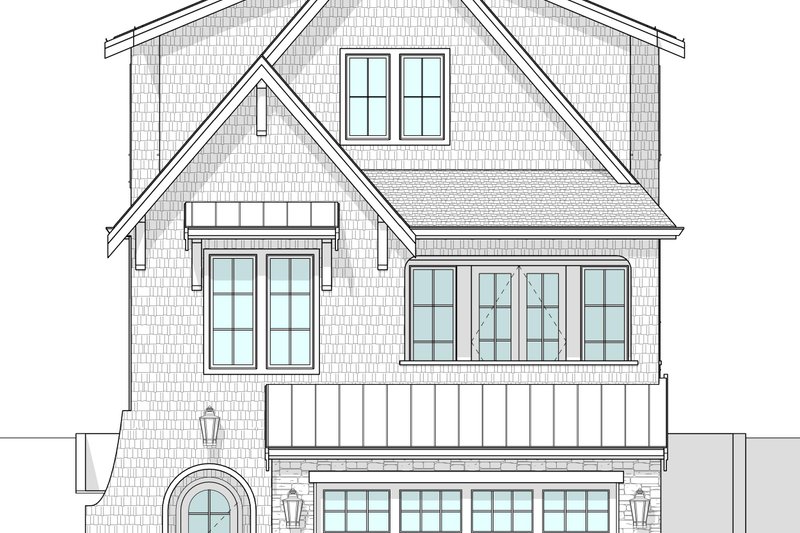 Home Plan - Exterior - Front Elevation 5 for Farmhouse House Plan #1114-26 - 5 bed, 3.5 bath