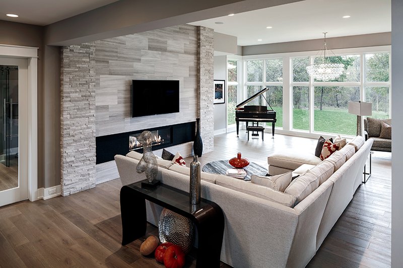 Dream House Plan - Interior - Family Room for Contemporary House Plan #928-287 - 4 bed, 3.5 bath