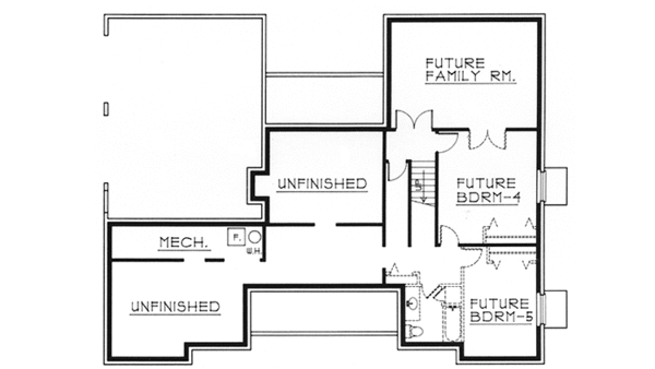 Home Plan - Country Floor Plan - Lower Floor Plan #1037-33