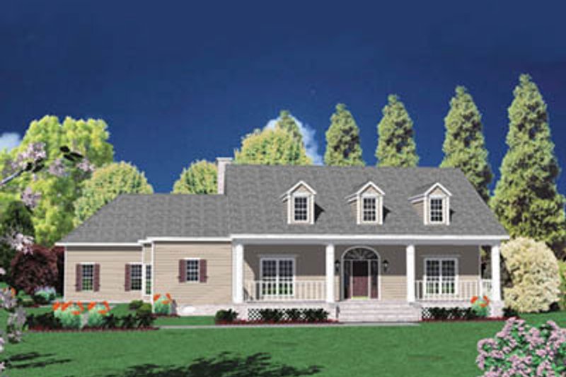 Dream House Plan - Traditional Exterior - Front Elevation Plan #36-244