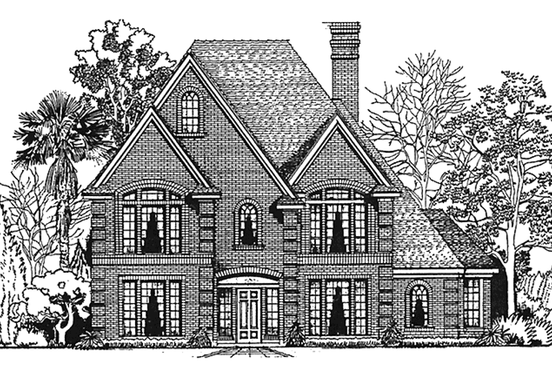 Architectural House Design - Country Exterior - Front Elevation Plan #974-3