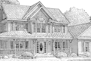 Country Style House Plan - 3 Beds 2.5 Baths 1840 Sq/Ft Plan #11-245 