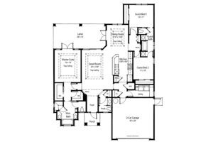 Floor Plan - Main Floor for Country House Plan #938-38 - 3 bed, 2.5 bath