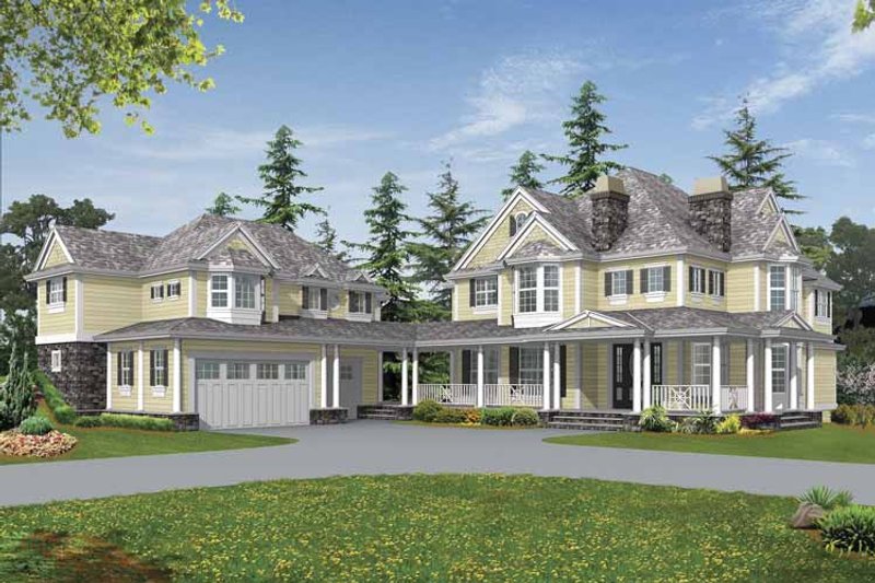 Dream House Plan - Country Exterior - Front Elevation Plan #132-515