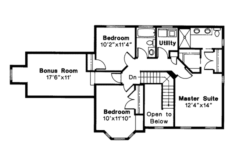 House Plan Design - Floor Plan - Upper Floor for Traditional House Plan #124-305 - 3 bed, 2.5 bath