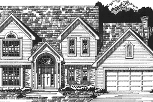 Dream House Plan - Colonial Exterior - Front Elevation Plan #1001-101