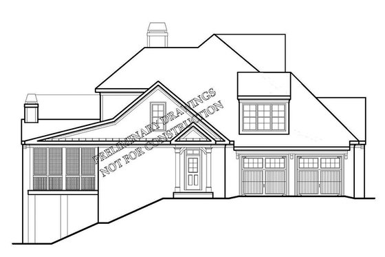 Exterior - Other Elevation 1 for European House Plan #927-426 - 4 bed, 4 bath