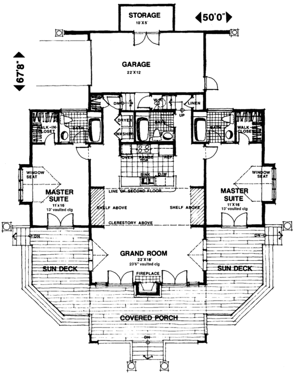 House Blueprint - Country Floor Plan - Main Floor Plan #1007-3