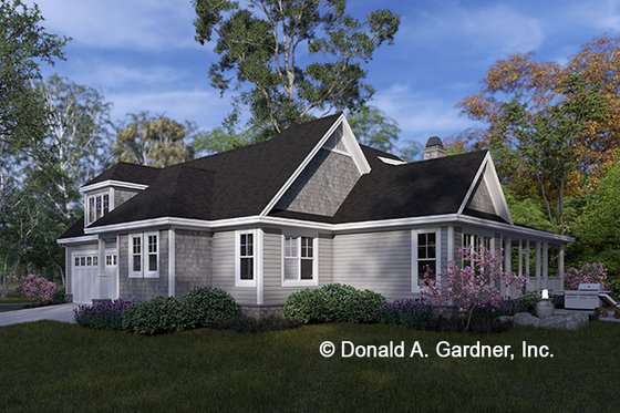 Exterior - Other Elevation 1 for Craftsman House Plan #929-1058 - 3 bed, 3 bath