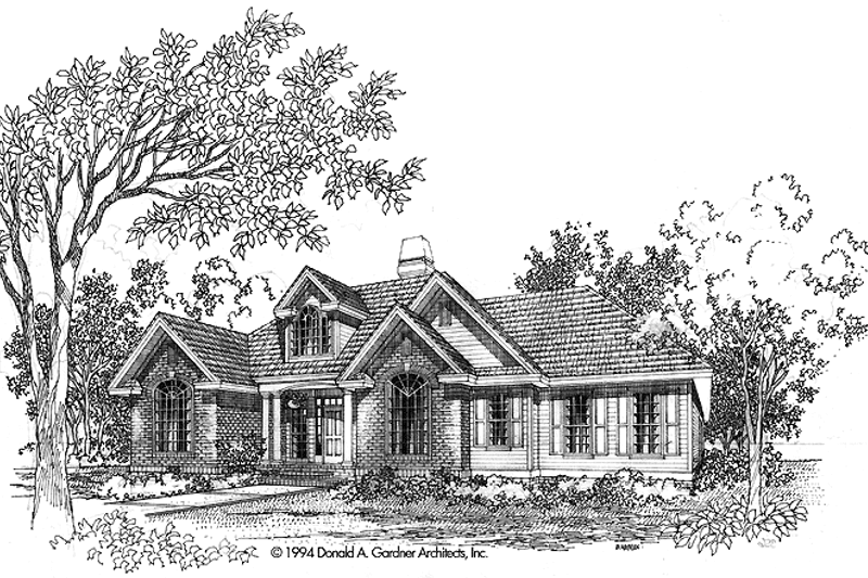House Design - Ranch Exterior - Front Elevation Plan #929-207