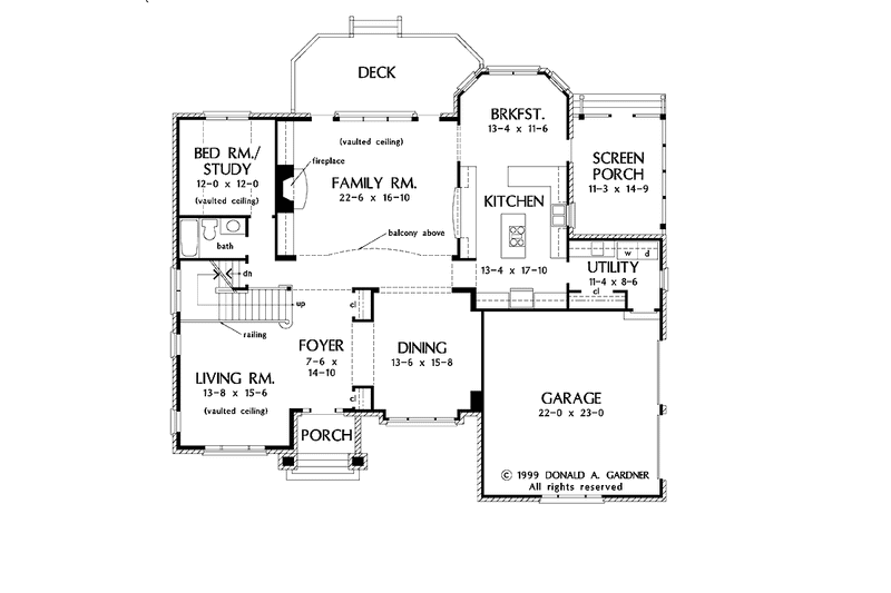 Home Plan - Floor Plan - Main Floor for Traditional House Plan #929-525 - 4 bed, 3 bath