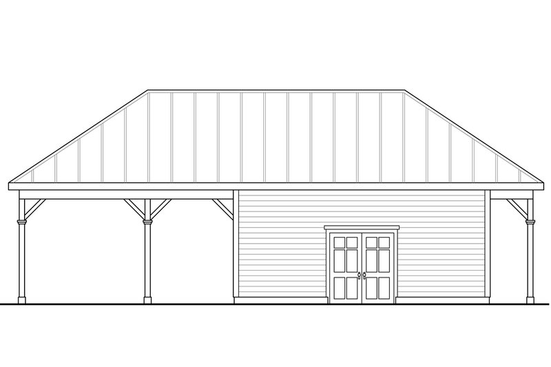 Architectural House Design - Exterior - Other Elevation 1 for Cottage House Plan #124-998, 0 bath