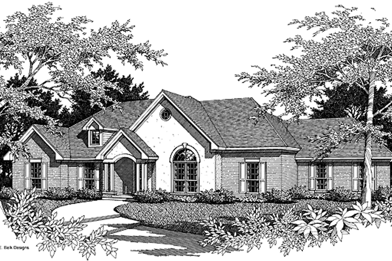 Dream House Plan - Ranch Exterior - Front Elevation Plan #952-9