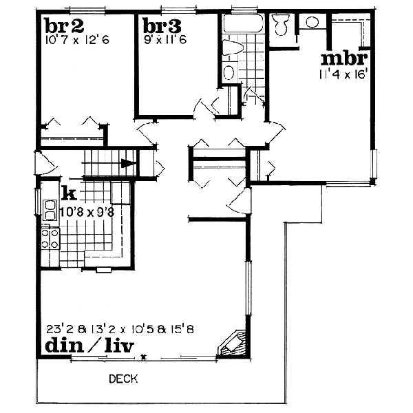 Floor Plan - Main Floor Plan #47-393