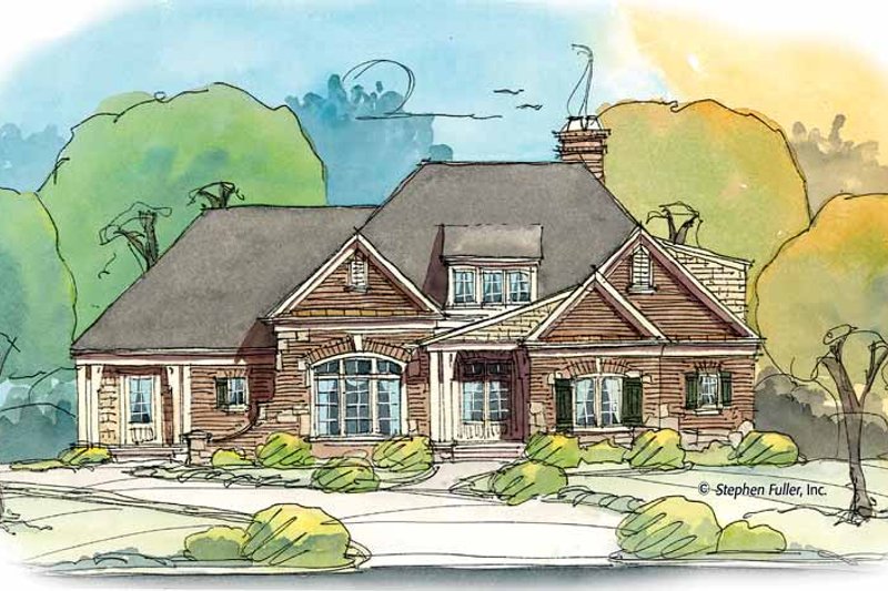 Architectural House Design - Bungalow Exterior - Front Elevation Plan #429-376