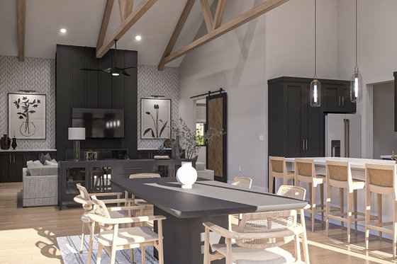 Interior - Dining Room 1 for Barndominium House Plan #455-334 - 3 bed, 2.5 bath