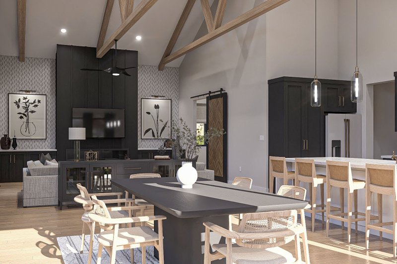 House Plan Design - Interior - Dining Room 1 for Barndominium House Plan #455-334 - 3 bed, 2.5 bath
