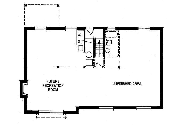 Home Plan - Floor Plan - Upper Floor for Country House Plan #47-795 - 3 bed, 2 bath
