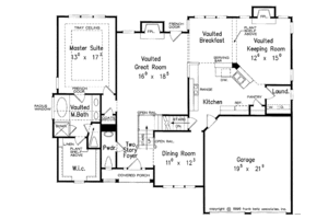 Floor Plan - Main Floor for Traditional House Plan #927-120 - 3 bed, 2.5 bath