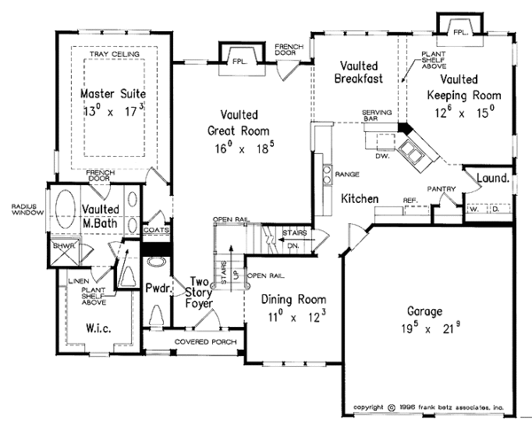 Architectural House Design - Traditional Floor Plan - Main Floor Plan #927-120