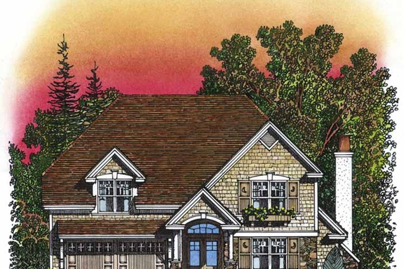 Dream House Plan - European Exterior - Front Elevation Plan #1016-94