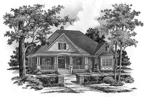 Ranch Exterior - Front Elevation Plan #929-758