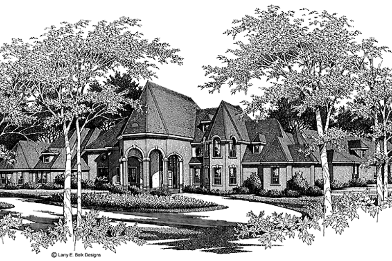 Dream House Plan - European Exterior - Front Elevation Plan #952-254