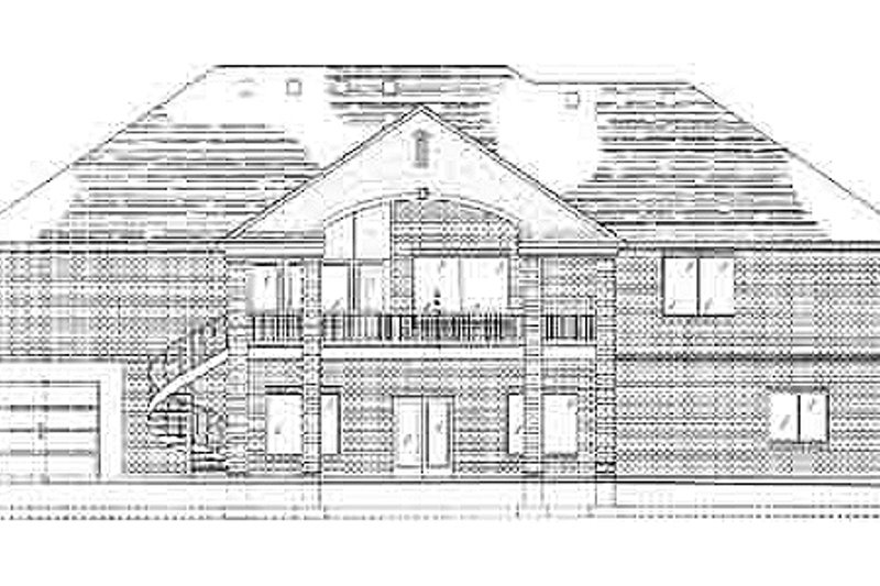 Dream House Plan - Exterior - Rear Elevation for Traditional House Plan #5-129 - 4 bed, 2.5 bath
