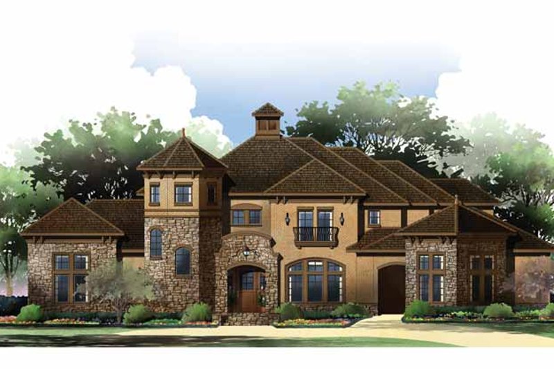 Home Plan - Exterior - Rear Elevation for Mediterranean House Plan #952-209 - 4 bed, 5 bath
