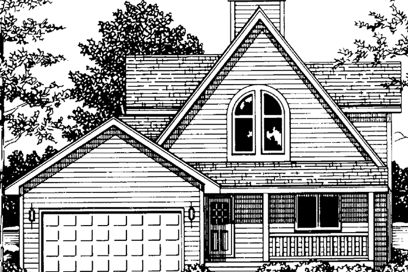 Architectural House Design - Country Exterior - Front Elevation Plan #981-29