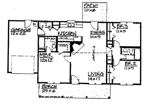 House Plan Design - Country Floor Plan - Main Floor Plan #30-244