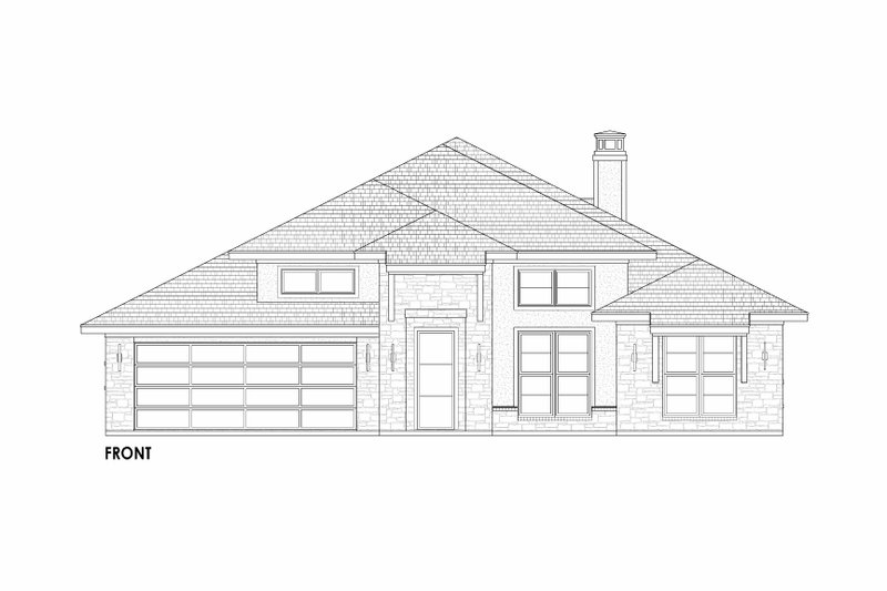House Plan Design - Exterior - Front Elevation 7 for Modern House Plan #1096-93 - 4 bed, 2.5 bath