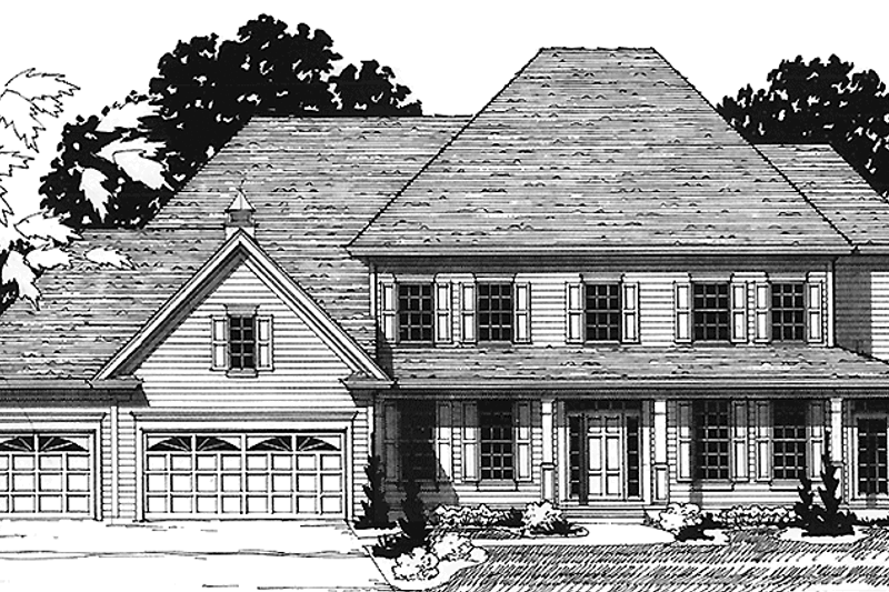 Dream House Plan - Classical Exterior - Front Elevation Plan #320-1438