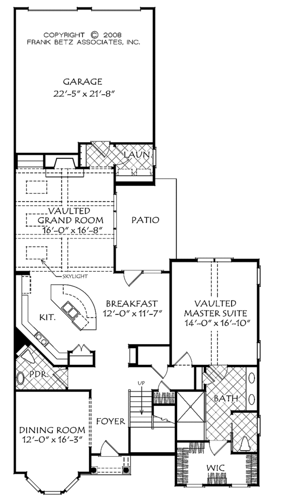 Architectural House Design - Traditional Floor Plan - Main Floor Plan #927-500