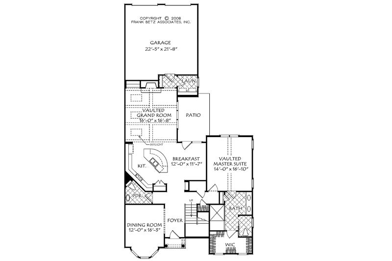 Architectural House Design - Floor Plan - Main Floor for Traditional House Plan #927-500 - 4 bed, 3.5 bath