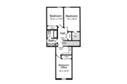 Colonial Style House Plan - 4 Beds 2.5 Baths 1875 Sq/Ft Plan #46-843 