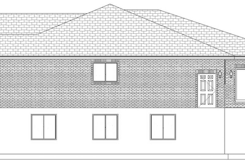 Architectural House Design - Exterior - Other Elevation for Ranch House Plan #1060-27 - 6 bed, 4.5 bath