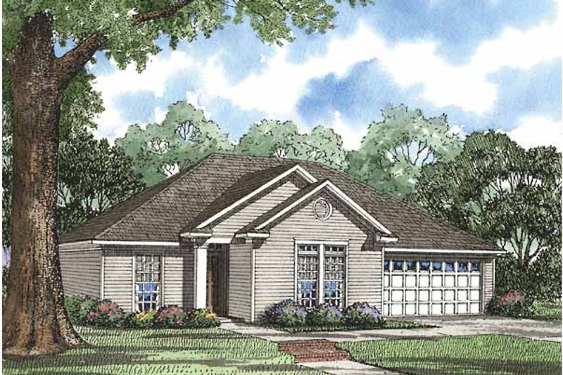 Dream House Plan - Ranch Exterior - Front Elevation Plan #17-3008