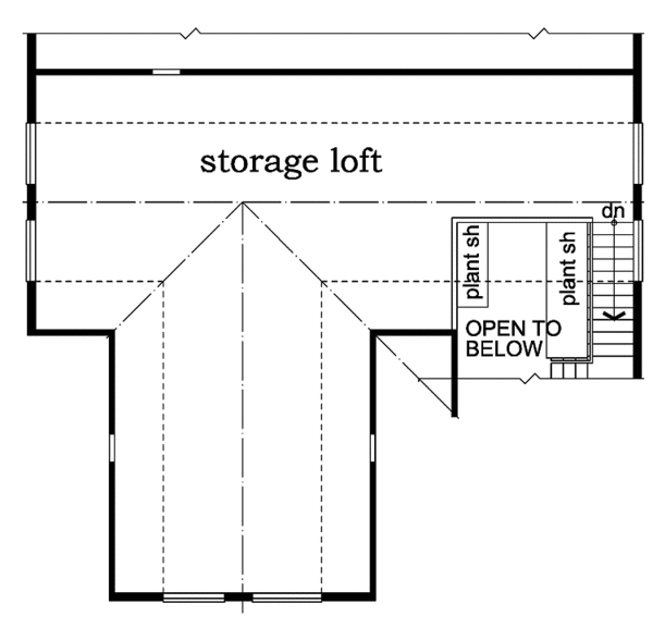 Home Plan - Country Floor Plan - Upper Floor Plan #47-1090
