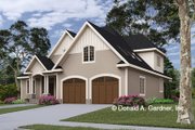 Cottage Style House Plan - 4 Beds 3 Baths 2486 Sq/Ft Plan #929-1197 Exterior 