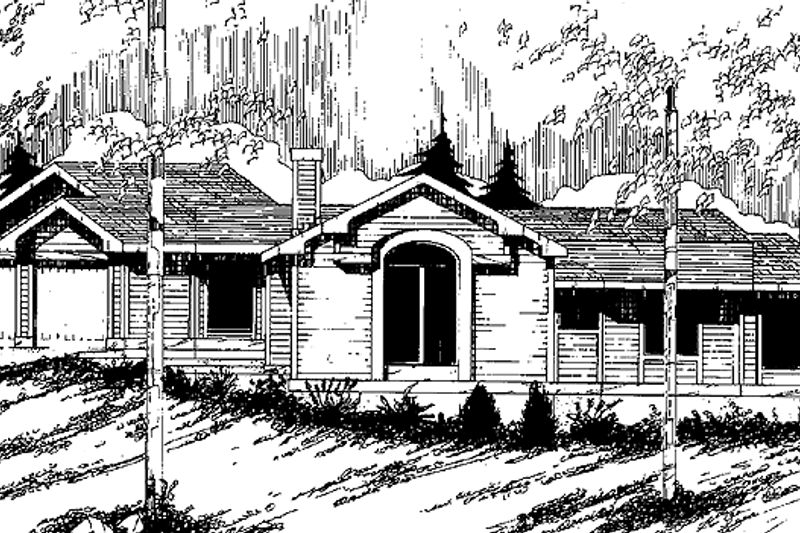 House Plan Design - Ranch Exterior - Front Elevation Plan #60-974