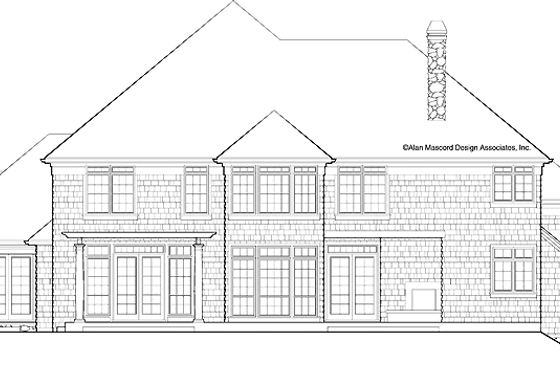 Exterior - Rear Elevation for Craftsman House Plan #48-854 - 4 bed, 3 bath