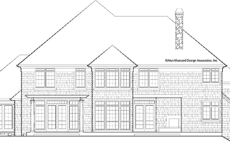 Home Plan - Exterior - Rear Elevation for Craftsman House Plan #48-854 - 4 bed, 3 bath