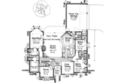 European Style House Plan - 3 Beds 2.5 Baths 2390 Sq/Ft Plan #310-529 
