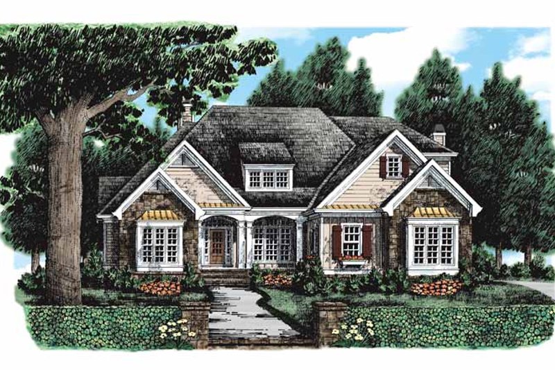 Architectural House Design - Country Exterior - Front Elevation Plan #927-131